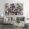 tableau street art la vie est belle paysage 3 2 4.webp