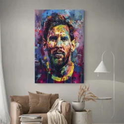 tableau street art messi portrait 2 3 4.webp