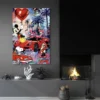 tableau street art mickey panthere rose portrait 2 3 3.webp