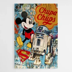 tableau street art mickey star wars 1.webp