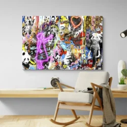 tableau street art moderne graffiti paysage 3 2 3.webp