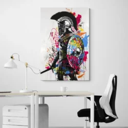 tableau street art spartiate portrait 2 3 4.webp
