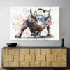 tableau taureau pop art paysage 3 2 2.webp