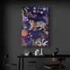 tableau tigre colore portrait 2 3 4.webp