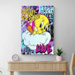 tableau titi pop art portrait 2 3 4.webp