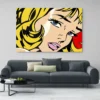 tableau visage femme blonde pop art paysage 3 2 2.webp