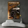 tableau voiture marron porsche portrait 2 3 2.webp