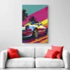 tableau voiture porsche pop art portrait 2 3 3.webp