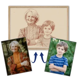 Cadre personnalisé famille