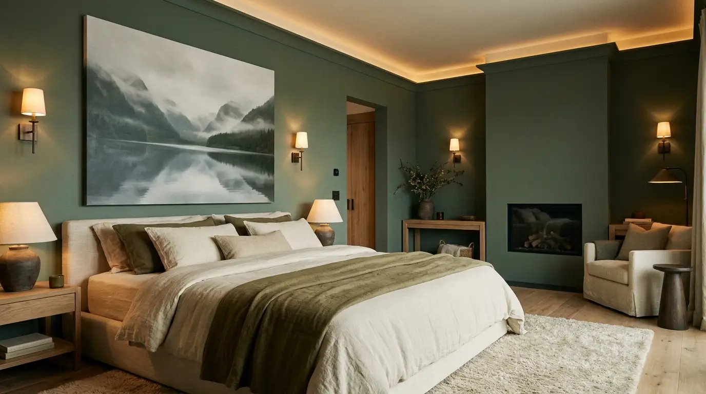 Déco chambre : 5 règles pour choisir le tableau parfait au-dessus du lit suite parentale premium grand tableau zen au-dessus du lit décoration chambre à coucher adulte art mural apaisant tête de lit tableau chambre