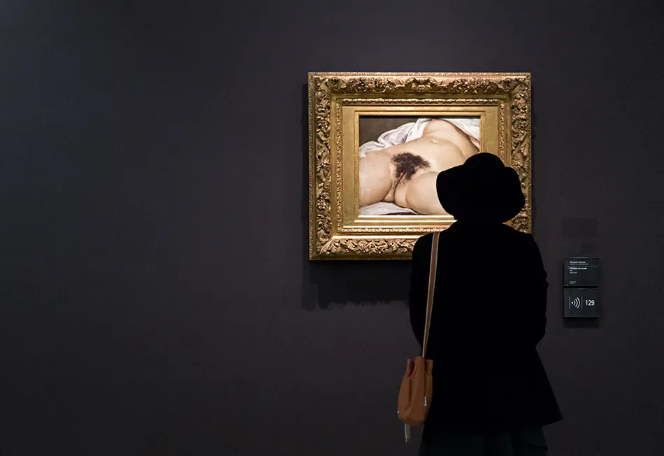 Salle du musée d'Orsay où est exposée L'Origine du monde de Gustave Courbet