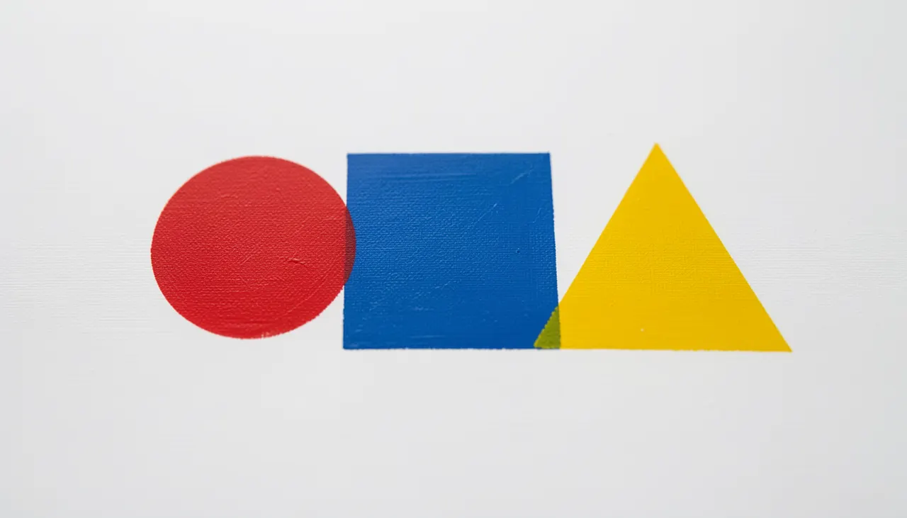 Palette chromatique Bauhaus Composition géométrique couleurs primaires Bauhaus