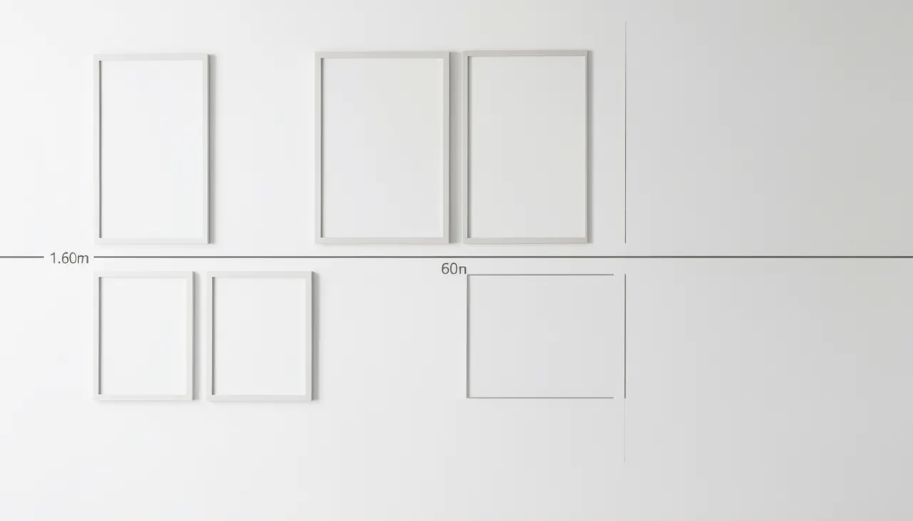 Schéma conceptuel d'un mur de cadres avec lignes de référence