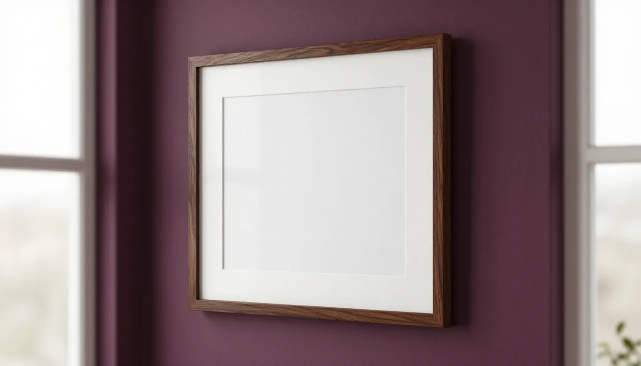 Toile mate sans reflet près d'une fenêtre