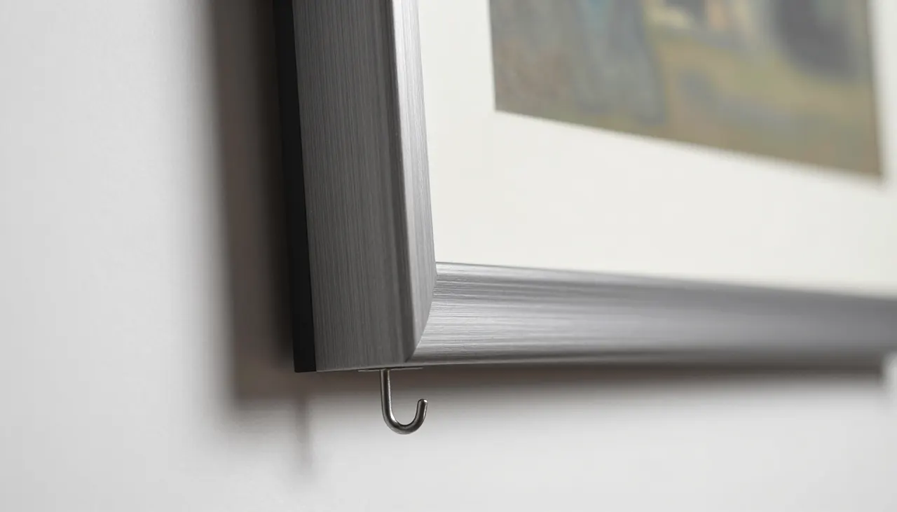 Installation parfaite Tableau incliné correctement au mur