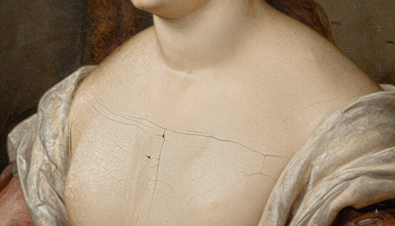 Jouer sur les textures Détail de craquelures sur mur brut