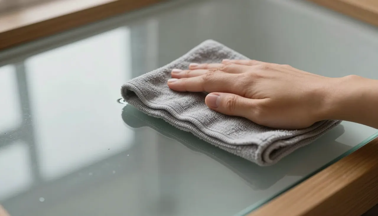 L'art du nettoyage Entretien délicat avec chiffon microfibre