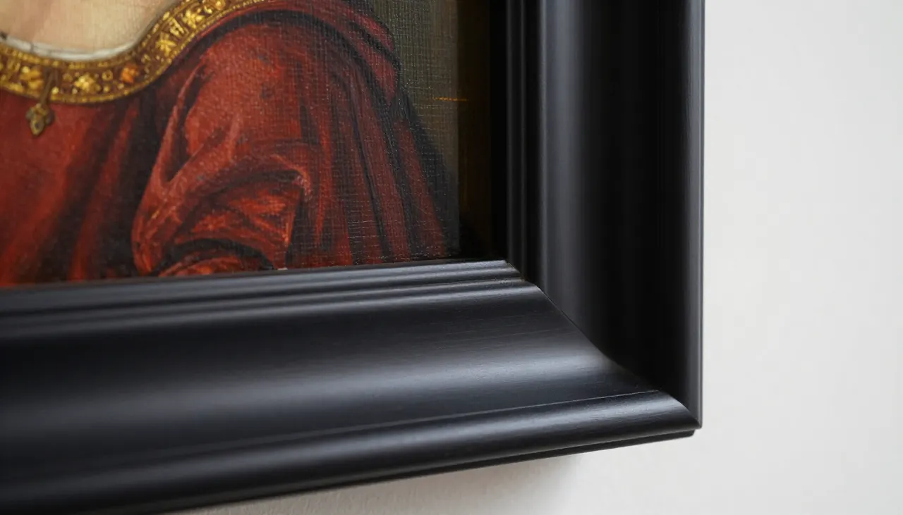 L'astuce du cadrage Toile dans une caisse américaine noire