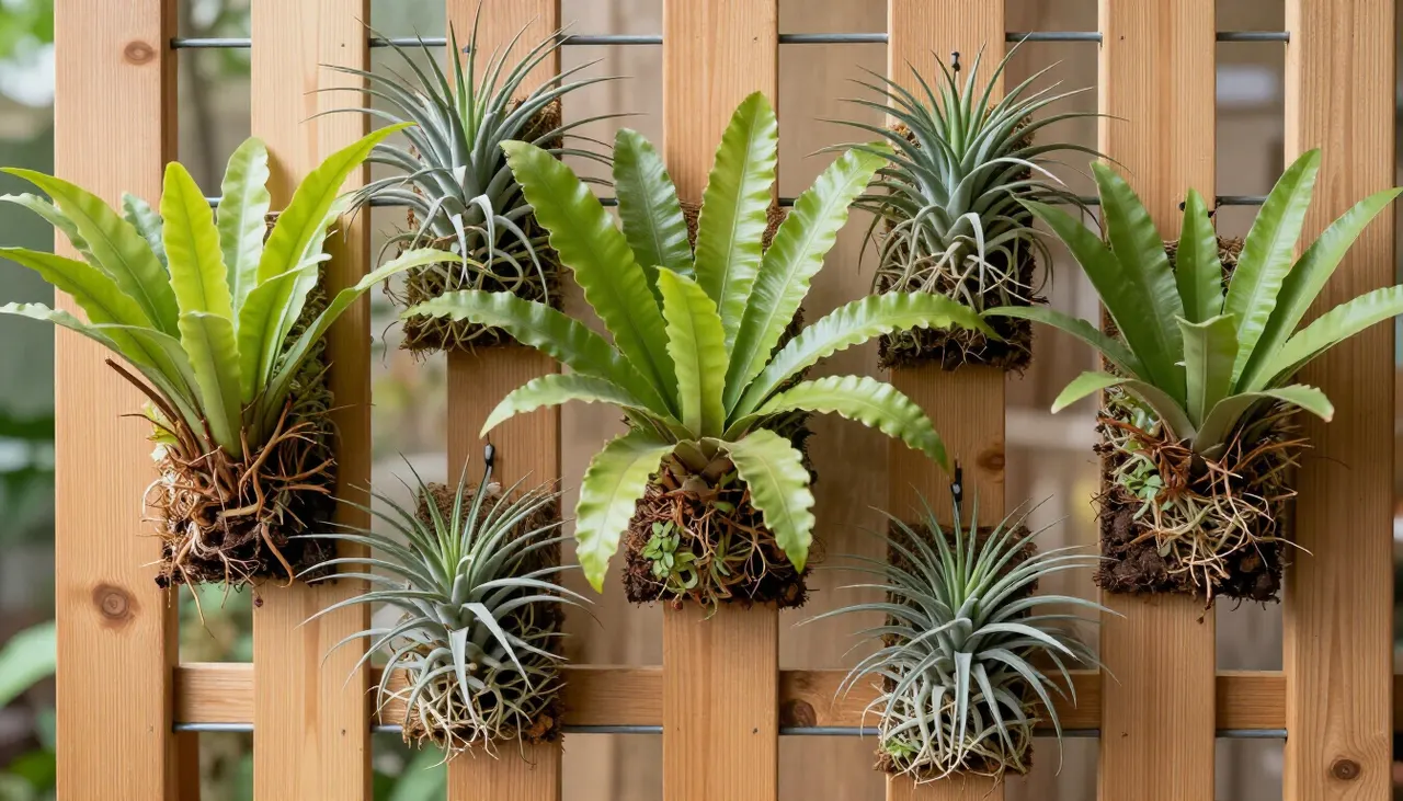 Plantes stars Plantes épiphytes sur support vertical