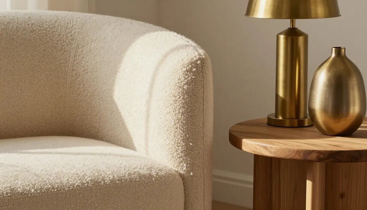 Mélange de textures dans un salon